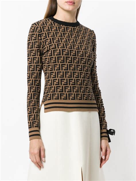 fendi sweater brown